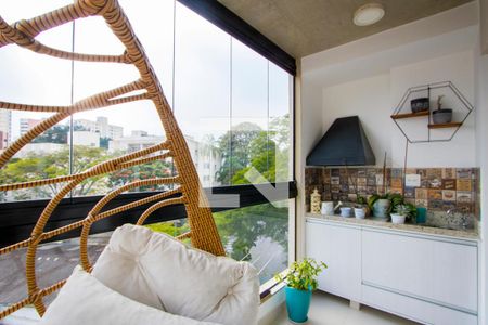 Varanda gourmet de apartamento para alugar com 1 quarto, 90m² em Jardim Bela Vista, Santo André