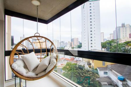 Varanda gourmet de apartamento para alugar com 1 quarto, 90m² em Jardim Bela Vista, Santo André