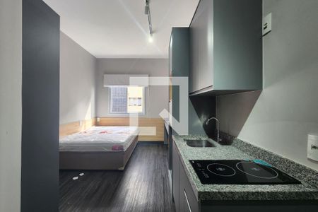 Cozinha de apartamento à venda com 1 quarto, 19m² em Santa Paula, São Caetano do Sul