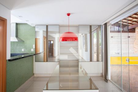 Sala de Jantar de casa à venda com 3 quartos, 170m² em Garças, Belo Horizonte