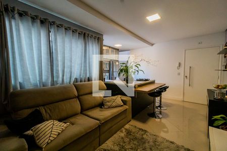 Sala de apartamento para alugar com 3 quartos, 140m² em Vila Valparaíso, Santo André