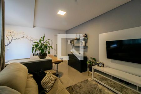 Sala de apartamento para alugar com 3 quartos, 140m² em Vila Valparaíso, Santo André