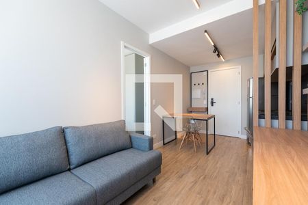 Sala de apartamento para alugar com 1 quarto, 28m² em Centro, Curitiba