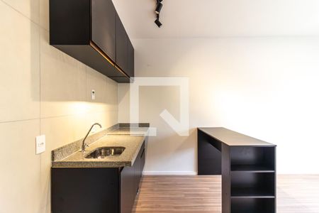 Sala e Cozinha de apartamento para alugar com 1 quarto, 24m² em Bela Vista, São Paulo