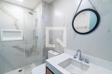 Banheiro de apartamento para alugar com 1 quarto, 26m² em Vila Clementino, São Paulo