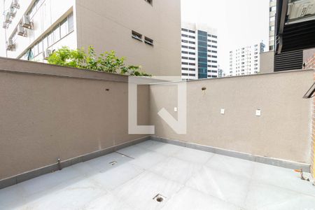 Varanda de apartamento para alugar com 1 quarto, 55m² em Funcionários, Belo Horizonte