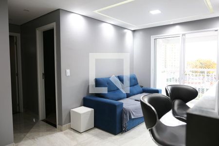 Sala de apartamento para alugar com 2 quartos, 64m² em Campestre, Santo André