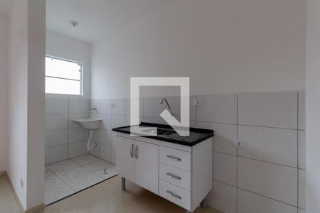 Cozinha e Área de Serviço de apartamento para alugar com 1 quarto, 30m² em Vila Guilhermina, São Paulo