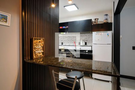 Sala de apartamento para alugar com 1 quarto, 48m² em Barcelona, São Caetano do Sul