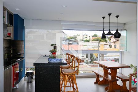 Varanda Gourmet de apartamento à venda com 3 quartos, 130m² em Jardim Sao Caetano, São Caetano do Sul