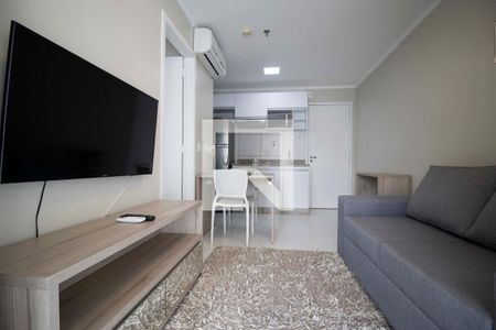 Sala de apartamento para alugar com 1 quarto, 40m² em Jardim Goiás, Goiânia