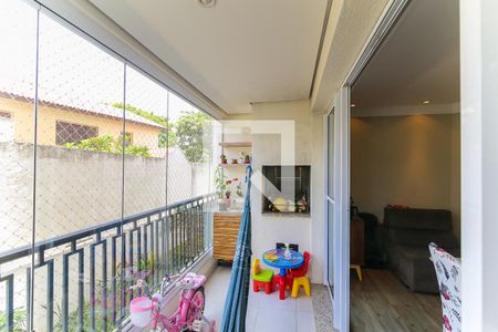 Varanda da Sala de apartamento à venda com 3 quartos, 85m² em Jardim Londrina, São Paulo