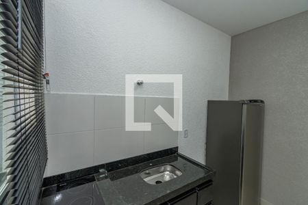 Cozinha  de kitnet/studio à venda com 1 quarto, 20m² em Cidade Universitária, Campinas