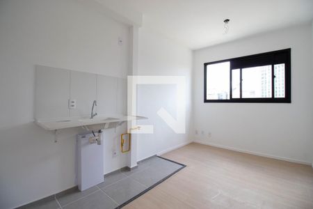 Sala - Cozinha - Área de serviço de apartamento à venda com 1 quarto, 25m² em Sé, São Paulo