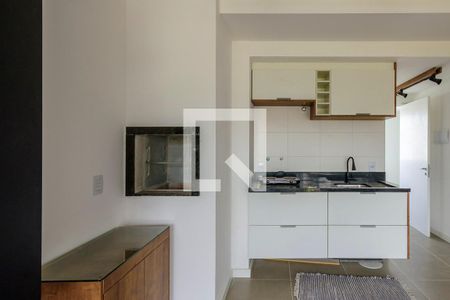 Sala/Cozinha de kitnet/studio à venda com 0 quarto, 30m² em Jardim Botânico, Porto Alegre