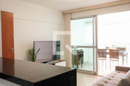 Sala de apartamento à venda com 3 quartos, 88m² em Lourdes, Belo Horizonte