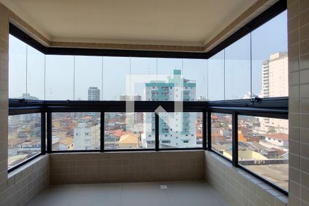 Sacada Sala de apartamento para alugar com 2 quartos, 69m² em Nova Mirim, Praia Grande