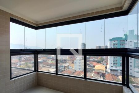 Sacada Sala de apartamento para alugar com 2 quartos, 69m² em Nova Mirim, Praia Grande