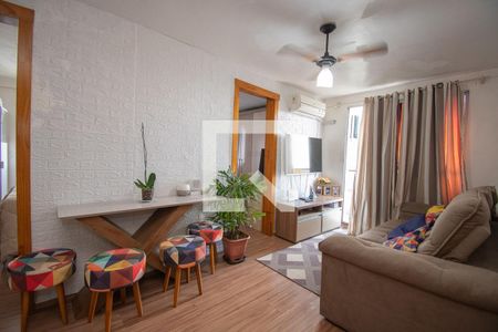 sala de apartamento para alugar com 3 quartos, 55m² em Santos Dumont, São Leopoldo