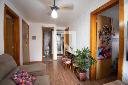 sala de apartamento para alugar com 3 quartos, 55m² em Santos Dumont, São Leopoldo