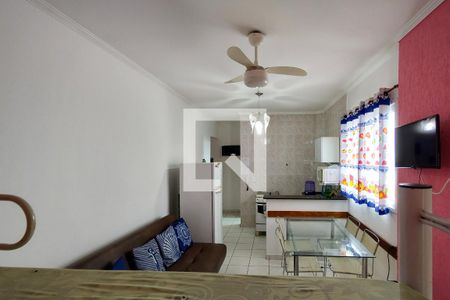 Sala de apartamento para alugar com 1 quarto, 48m² em Vila Caiçara, Praia Grande