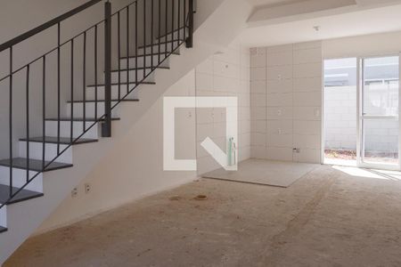 Sala/Cozinha de casa de condomínio à venda com 2 quartos, 83m² em Vila Nova, Porto Alegre