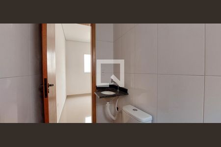 Banheiro Quarto 1 suíte de casa de condomínio à venda com 2 quartos, 110m² em Vila Helena, Santo André