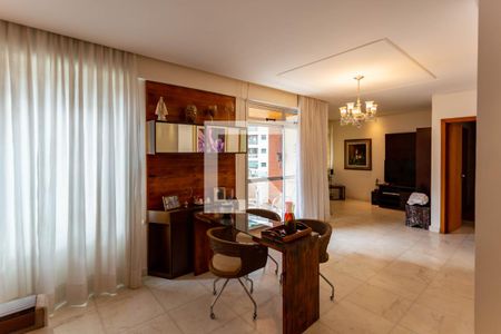 Sala de apartamento para alugar com 3 quartos, 125m² em Belvedere, Belo Horizonte