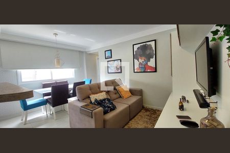 Sala de apartamento para alugar com 2 quartos, 59m² em Vila Valparaíso, Santo André