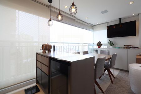 Varanda gourmet de apartamento à venda com 2 quartos, 90m² em Vila Apiai, Santo André