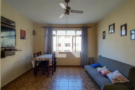 Sala de apartamento para alugar com 1 quarto, 67m² em Caiçara, Praia Grande