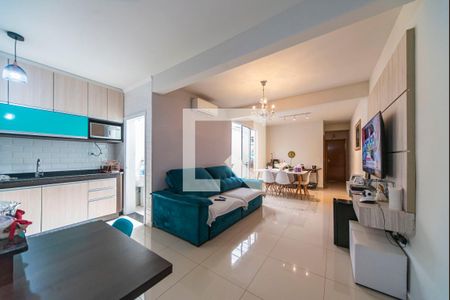 Sala de apartamento para alugar com 2 quartos, 80m² em Vila Valparaiso, Santo André