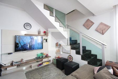 Sala de casa de condomínio à venda com 3 quartos, 170m² em Manacás, Belo Horizonte