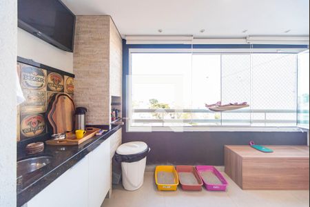 Varanda da Sala de apartamento para alugar com 2 quartos, 65m² em Vila Curuca, Santo André