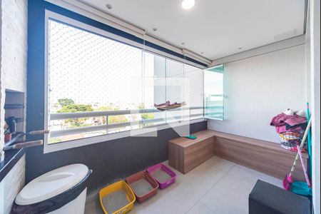 Varanda da Sala de apartamento para alugar com 2 quartos, 65m² em Vila Curuca, Santo André