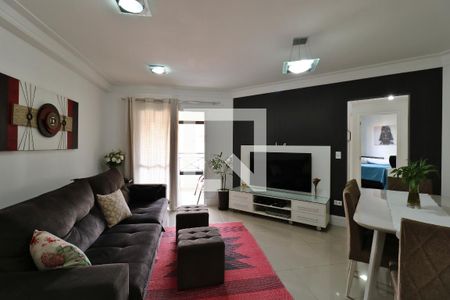 Sala de apartamento à venda com 3 quartos, 82m² em Vila Assunção, Santo André