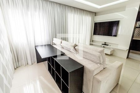 Sala de apartamento para alugar com 1 quarto, 64m² em Jardim, Santo André