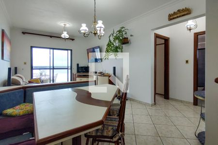 Sala de apartamento para alugar com 3 quartos, 125m² em Caiçara, Praia Grande