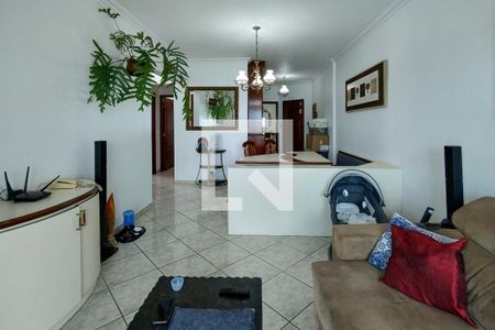 Sala de apartamento para alugar com 3 quartos, 125m² em Caiçara, Praia Grande