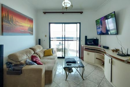 Sala de apartamento para alugar com 3 quartos, 125m² em Caiçara, Praia Grande