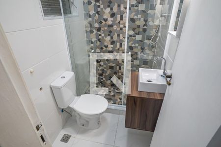 Banheiro de kitnet/studio à venda com 1 quarto, 19m² em Botafogo, Rio de Janeiro