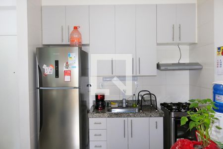 Cozinha de apartamento à venda com 1 quarto, 40m² em Nova Gerti, São Caetano do Sul