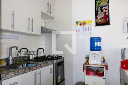 Cozinha de apartamento à venda com 1 quarto, 40m² em Nova Gerti, São Caetano do Sul