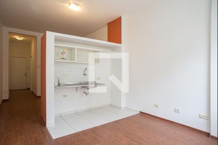 Sala/Cozinha de kitnet/studio à venda com 1 quarto, 54m² em República, São Paulo