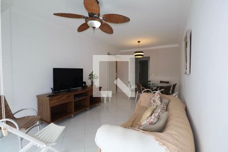 Sala de apartamento para alugar com 3 quartos, 110m² em Vila Luis Antonio, Guarujá