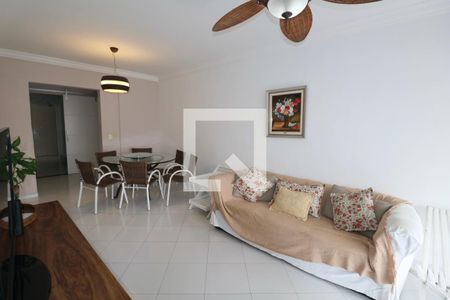 Sala de apartamento para alugar com 3 quartos, 110m² em Vila Luis Antonio, Guarujá