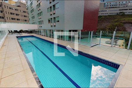 Piscina de kitnet/studio à venda com 1 quarto, 29m² em Estoril, Belo Horizonte