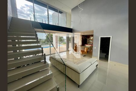 Sala de casa de condomínio à venda com 6 quartos, 490m² em Loteamento Portal da Colina, Jundiaí