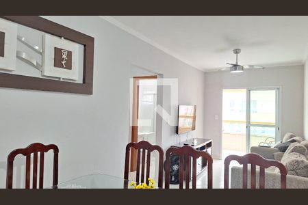 Sala de apartamento para alugar com 2 quartos, 75m² em Caiçara, Praia Grande