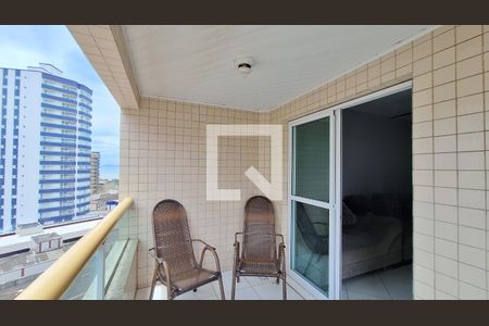 Varanda da sala de apartamento para alugar com 2 quartos, 75m² em Caiçara, Praia Grande